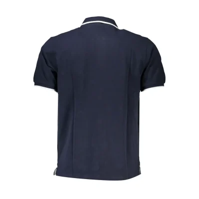 Blue Cotton Polo Shirt