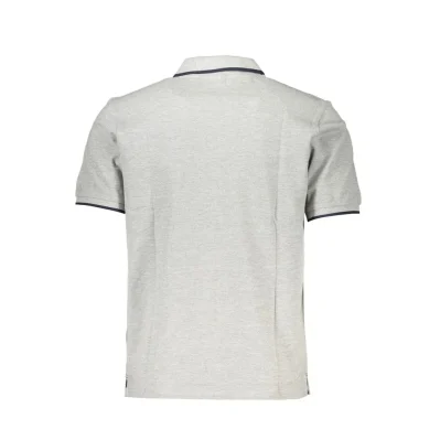 Gray Cotton Polo Shirt