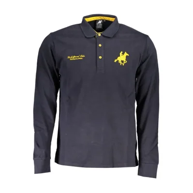 Blue Cotton Polo Shirt