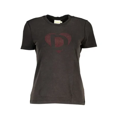 Black Cotton Tops & T-Shirt