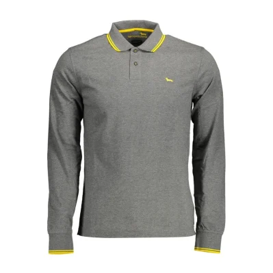 Gray Cotton Polo Shirt