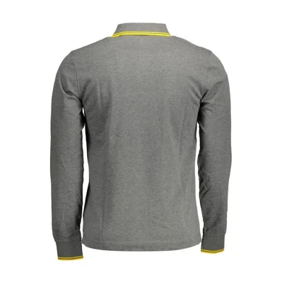 Gray Cotton Polo Shirt