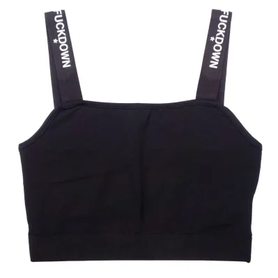 Black Cotton Tops & T-Shirt