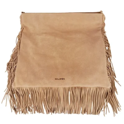 Beige Calfskin Crossbody Bag