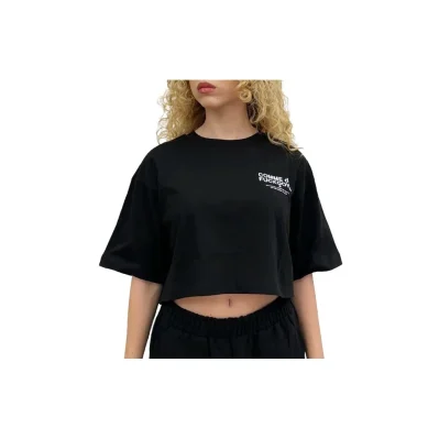 Black Cotton Tops & T-Shirt