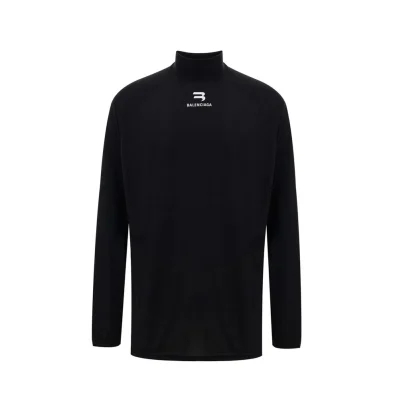 Black Polyester Sweater
