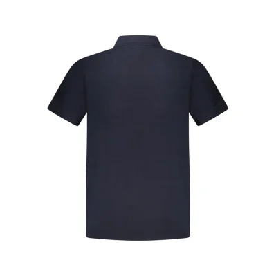 Blue Cotton Polo Shirt