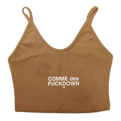Brown Cotton Tops & T-Shirt