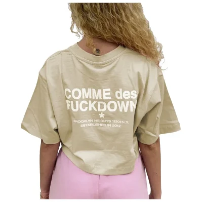 Beige Cotton Tops & T-Shirt