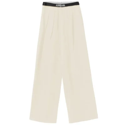 Beige Polyester Jeans & Pant