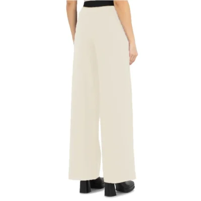 Beige Polyester Jeans & Pant