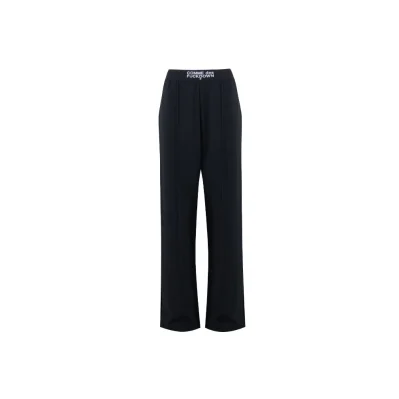 Black Polyester Jeans & Pant