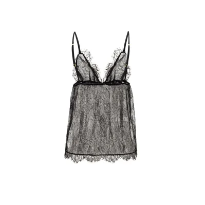 Black Polyamide Top