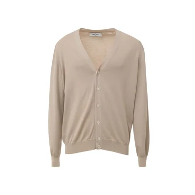 Beige Cotton Cardigan