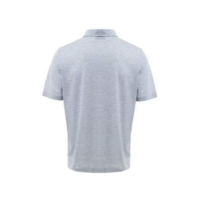 Blue Cotton Polo Shirt