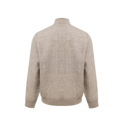 Beige Linen Jackets & Coat
