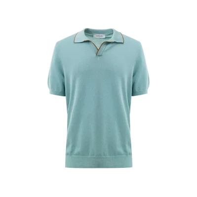 Green Cotton Polo Shirt