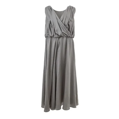 Gray Silk Long