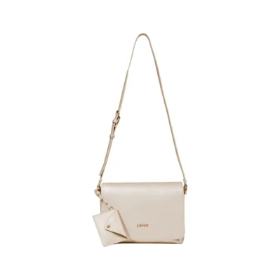 Gold Artificial Leather Handbag