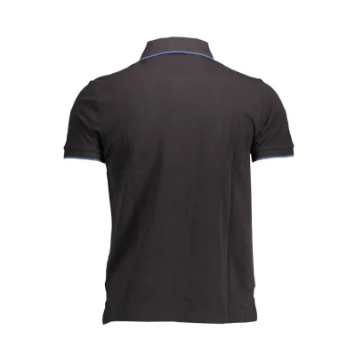 Black Cotton Polo Shirt