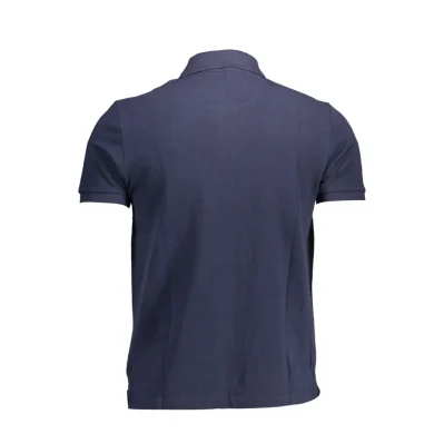 Blue Cotton Polo Shirt