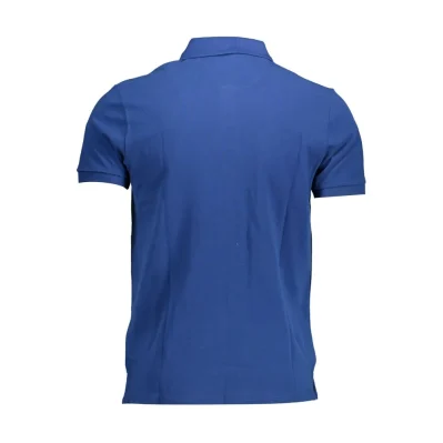 Blue Cotton Polo Shirt