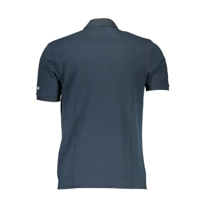 Blue Cotton Polo Shirt