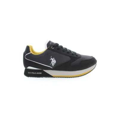 Black Polyester Sneaker
