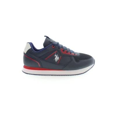Blue Polyester Sneaker