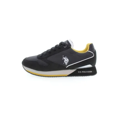 Black Polyester Sneaker