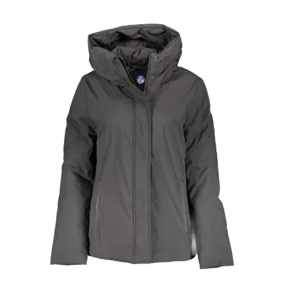 Black Polyester Jackets & Coat