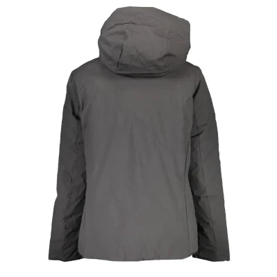 Black Polyester Jackets & Coat