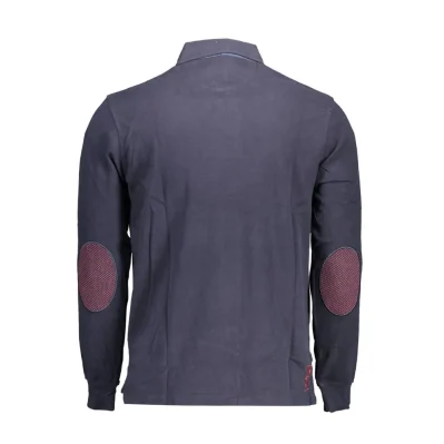 Blue Cotton Polo Shirt
