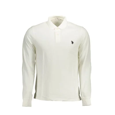 White Cotton Polo Shirt