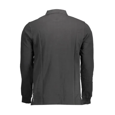 Black Cotton Polo Shirt