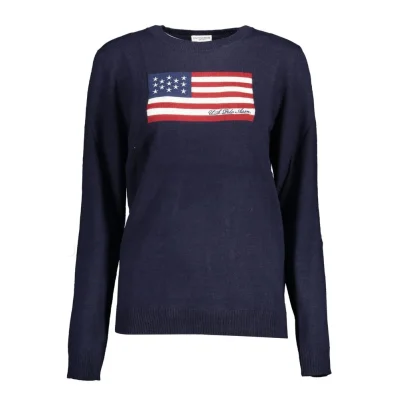 Blue Nylon Sweater