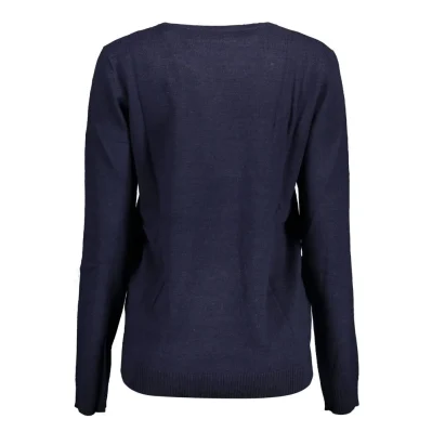 Blue Nylon Sweater