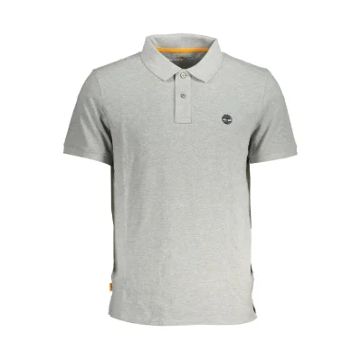 Gray Cotton Polo Shirt