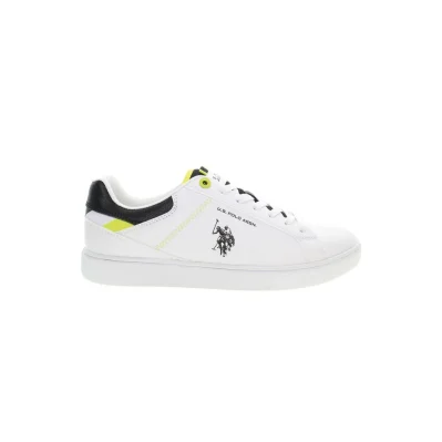 White Polyester Sneaker