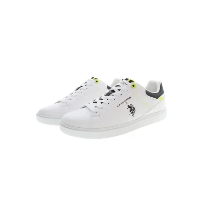 White Polyester Sneaker