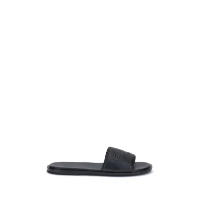 Sandals with logo
