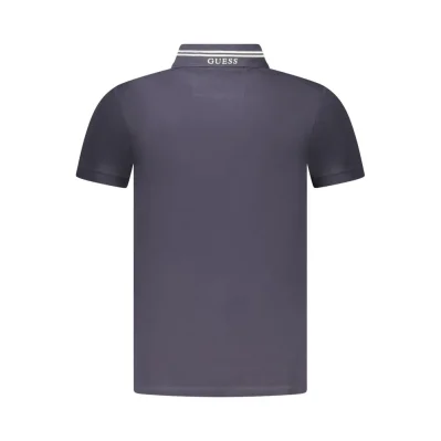 Blue Cotton Polo Shirt