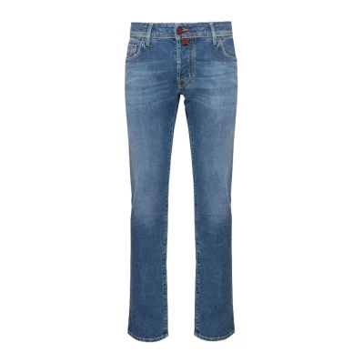 Blue Cotton Jeans & Pant