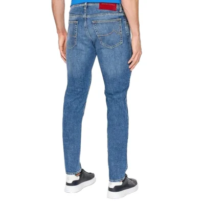 Blue Cotton Jeans & Pant