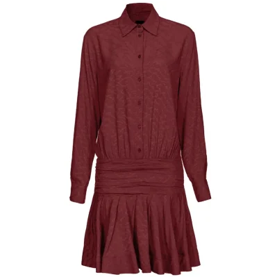 Red Haircalf Dress