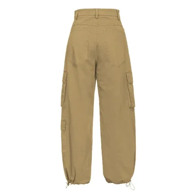Beige Cotton Jeans & Pant
