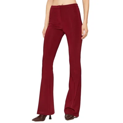 Red Viscose Jeans & Pant