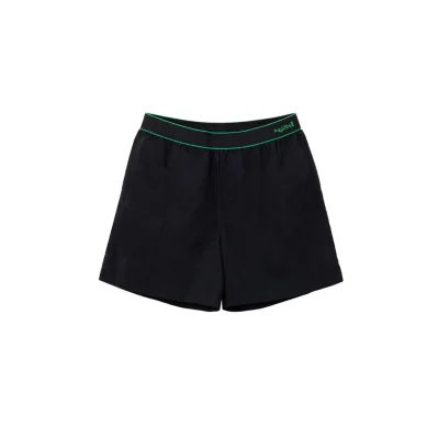 Black Polyamide Swim Short