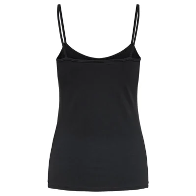 Black Cotton Tank Top