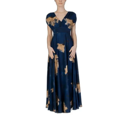 Blue Polyester Long
